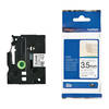 Original Brother TZeN201 Black On White 3.5mm Non-Lamin