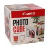 Canon Pink Photo Cube and Frame Plus PP-201 5x5\" Photo Paper