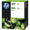 Original HP 300XL Ink High Capacity Tri-Colour Twin Pac