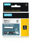 Dymo 1734524 Black on White Original 24mm x 3.5m Industrial Flexible Nylon Label