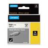 Dymo 18051 Black On White Original 6mm Heat Shrink Tubing