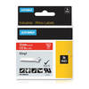 Dymo 1805416 White On Red Original 12mm Vinyl Label Cartridge