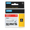 Dymo 1805422 White On Red Original 19mm Vinyl Label Cartridge