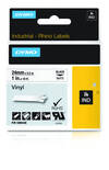 Dymo 1805430 Black on White Original 24mm x 5.5m Industrial Vinyl Label Tape Car