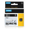 Dymo 1805437 White On Black Original 9mm Vinyl Labels