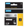 Dymo 1805441 Black On Metallic Original 6mm Permanent Polyester Tape