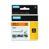 Dymo 18435 Black On Orange 12mm Adhesive Label Tape
