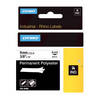Dymo 18482 Black On White Original 9mm Permanent Polyester Tape