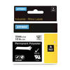 Dymo 622289 Black On Clear Original 12mm Permanent Polyester Tape Cartridge