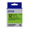 Epson LK-4GBF Black on Fluorescent Green 12mm Label Tape Cartridge