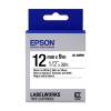 Epson LK-4WBN Black on White 12mm Label Tape Cartridge