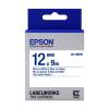 Epson LK-4WLN Blue on White 12mmLabel Tape Cartridge