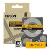 Epson LK-5YBJ Black on Yellow Matte 18mm Label Tape Cartridge