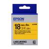 Epson LK-5YBP Black on Pastel Yellow 18mm x 9m Label Tape Cartridge (C5