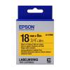 Epson LK-5YBW Black on Yellow Strong Adhesive 18mm Label Tape Cartridge