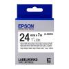 Epson LK-6WBVN Black on White 24mm Vinyl Label Tape Cartridge