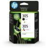 HP 305 Black & Tri-Colour Original Ink Cartridge Multipack