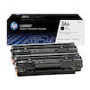 Original HP 36A Black Toner Cartridge Dual Pack