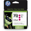 HP 712 Magenta Original Ink Cartridge 3-Pack