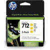 HP 712 Yellow Original Ink Cartridge 3-Pack