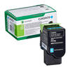 Lexmark C242XC0 Extra High Capacity Cyan Original Return Program Toner Cartridge