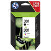 Original HP 301 Black & Tri-Colour Ink Cartridge Multip