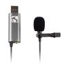 PDT Industry Standard Sound Lapel Clip On Microphone With Headphone Input USB (I