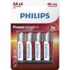 Philips Alkaline AA Batteries 4 Pack - LR6P4BP/10