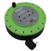 Pifco 2 Gang Extension Reel with Re-settable Safety Cut Out - 10 Metres (EXT1038