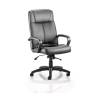 Plaza Dynamic Office Chair with Arms Soft Bonded Leather Padded Seat and Backres