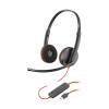 Poly Blackwire 3220 Stereo USB-C Headset and USB-C/A Adapter (8X2J9A6)