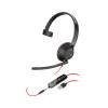 Poly Blackwire 5210 Monaural USB-A Headset Black (80R98AA)