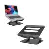Port Connect Height Adjustable Laptop Stand 15.6Inch Black (901108)