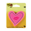 3M Post-it Notes - Hearts with Neon Lips - Pink - 50 Sheets (6370-HTL)