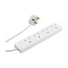 Power Extension 2m 4 AC outlet(s) Indoor White (ELEC4WAY2M)
