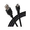Praktica USB-A 2.0 to Micro USB-B Camera Charging Cable 3m Black (883ARP)