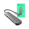 Prevo 6-in-1 USB-C 4K Media and Data Transfer Hub Docking Station (C605A)