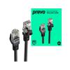 Prevo Networking Cable RJ45 (M) to RJ45 (M) 1m Black (CAT6-BLK-1M)