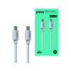 Prevo USB-C 2.0 to USB-C 2.0 PVC Cable 60W1m White (TC015)