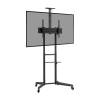 ProperAV Mobile TV Trolley Stand on Wheels for 37"-70" Max Load 50kg VESA Max 60