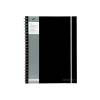 Pukka Pad A4 Hard Cover Notebook Ruled 160 Pages Black Pack of 5 (SBWRULA4)