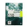Pukka Pad A4 Recycled Ruled Notebook 110 Pages 80gsm 3 Pack (RCA4100)