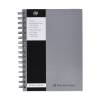 Pukka Pad A5 Hard Cover Notebook Ruled 160 Pages Silver Pack of 5 (WRULA5)