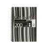Pukka Pad A5 Polypropylene Cover Notebook Ruled 200 Pages Black Stripe Pack of 3