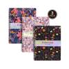 Pukka Pad Bloom A4+ Jotta Notebook Assorted Floral Designs Pack of 3 (9497(AST)-