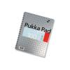 Pukka Pad Editor A4 Notebook Ruled 100 Pages Silver Pack of 3 (EM003)