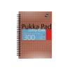 Pukka Pad Exec A4 Notebook Ruled 300 Pages Copper Pack of 3 (7019-MET)