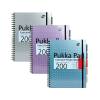 Pukka Pad Executive A4 Project Book Ruled 200 Page Hard Back Pack of 3 (6970-MET