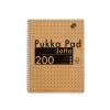 Pukka Pad Kraft A4 200 Page Notebook Pack of 3 (9565-KRA)