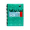 Pukka Pad Notebook B5 200 Page Card Cover Pack of 3 (8520-MET)